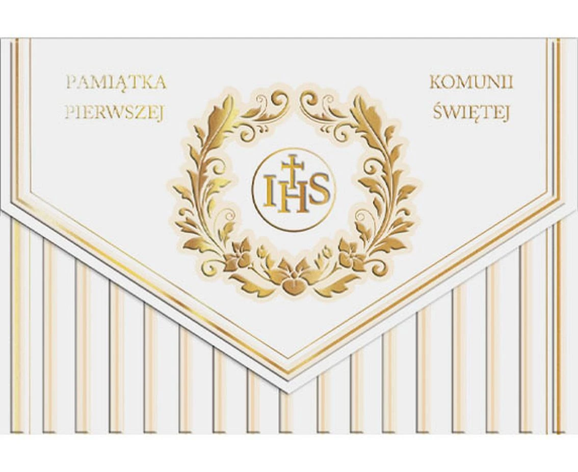 Greeting card Pass A5 envelope COMMUNION STRIPES